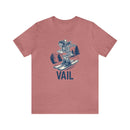 Vail, Colorado T-Shirt - Skeleton Skier Unisex Vail Shirt-9