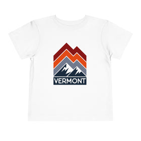 Vermont Toddler T-Shirt - Retro Palm Tree Unisex Toddler Vermont Shirt