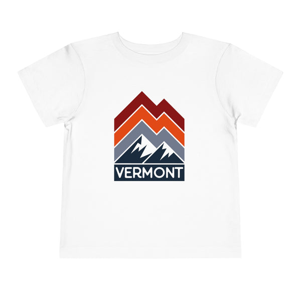 Vermont Toddler T-Shirt - Retro Palm Tree Unisex Toddler Vermont Shirt