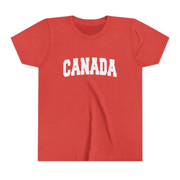Buy heather-red Canada Youth Graphic Tee - Kids T Shirt