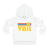 Vail, Colorado Toddler Hoodie - Retro Sunrise Unisex Vail Toddler Sweatshirt