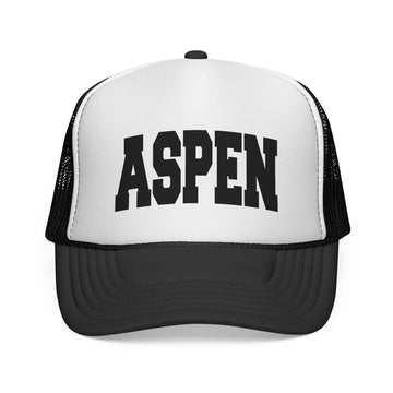 Aspen, Colorado Collegiate Style Trucker Hat - 0