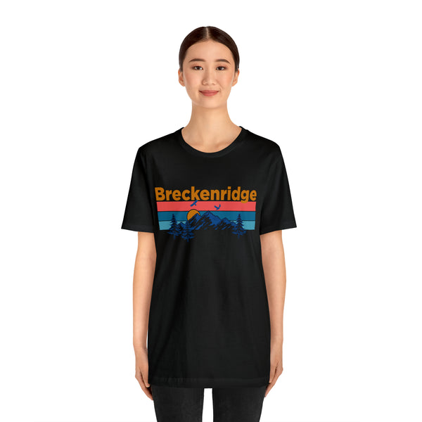 Breckenridge, Colorado Shirt - Mountain Sunset Unisex Breckenridge T-Shirt