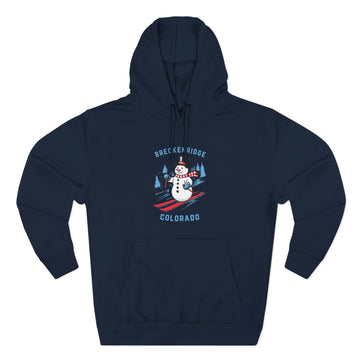 Buy navy Premium Breckenridge, Colorado Skiing Snowman Hoodie