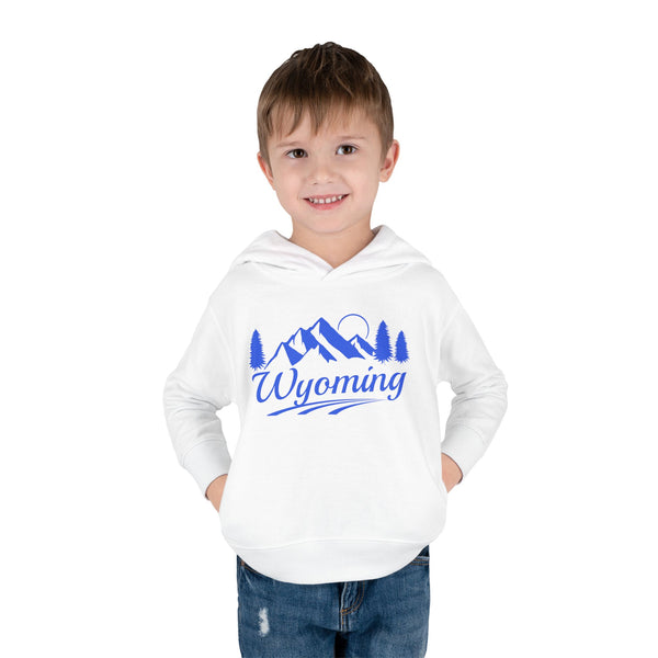 Wyoming Toddler Hoodie - Unisex Mountain Pullover Sweatshirt, Kids Hooded Jumper, Wyoming Souvenir