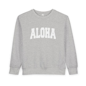 Aloha Toddler Sweatshirt - Aloha Toddler Crewneck Sweatshirt