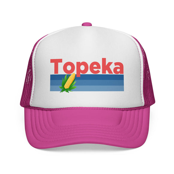 Topeka, Kansas Retro Corn and Farm Trucker Hat