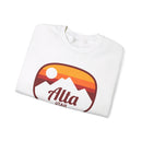Alta, Utah Sweatshirt - Unisex Retro Ombre Crewneck Alta Sweatshirt-21