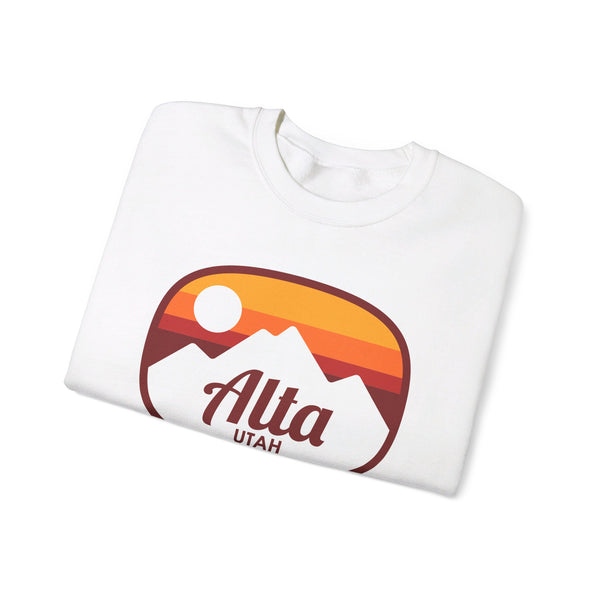 Alta, Utah Sweatshirt - Unisex Retro Ombre Crewneck Alta Sweatshirt