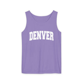 Buy violet Denver, Colorado Tank Top Unisex | Comfort Colors - 100% Cotton
