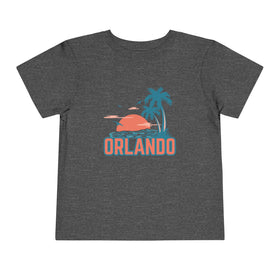 Orlando, Florida Toddler T-Shirt - Retro Palm Tree Toddler Orlando Shirt