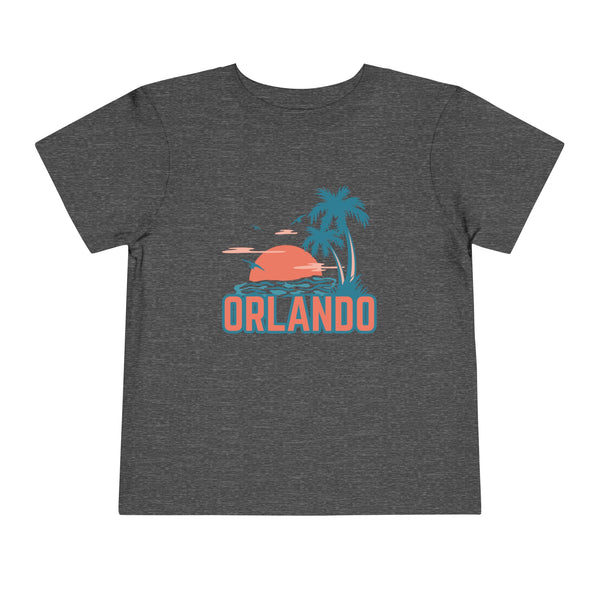 Orlando, Florida Toddler T-Shirt - Retro Palm Tree Toddler Orlando Shirt