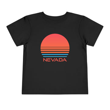 Buy black Nevada Toddler T-Shirt - Retro 80s Unisex Toddler Nevada Shirt