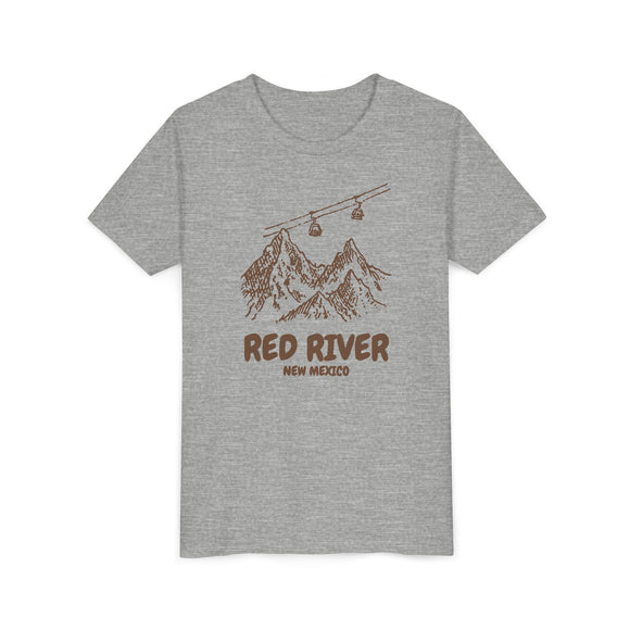 Red River, New Mexico Youth T-Shirt — Vintage Gondola Ski Mountain Tee