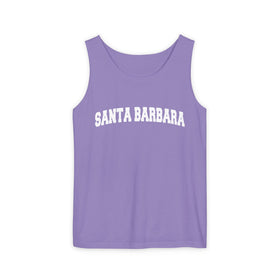 Buy violet Santa Barbara, California Tank Top Unisex | Comfort Colors - 100% Cotton