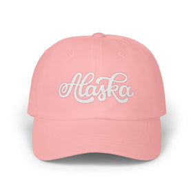 Buy pink Alaska Dad Hat - Embroidered Alaska Classic Dad Cap