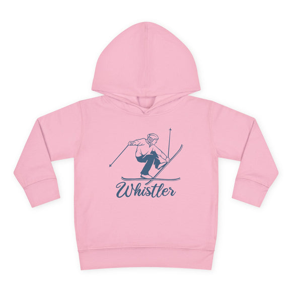Whistler, Canada Toddler Hoodie - Unisex Whistler Vintage Skiing Sweatshirt