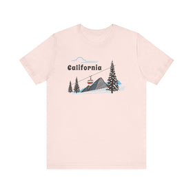 California T-Shirt - Retro Ski Mountain Gondola Unisex California Shirt
