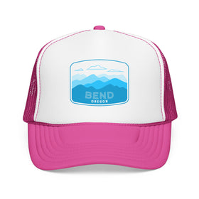 Bend, Oregon Trucker Hat - Foam Mountain Cap - 0