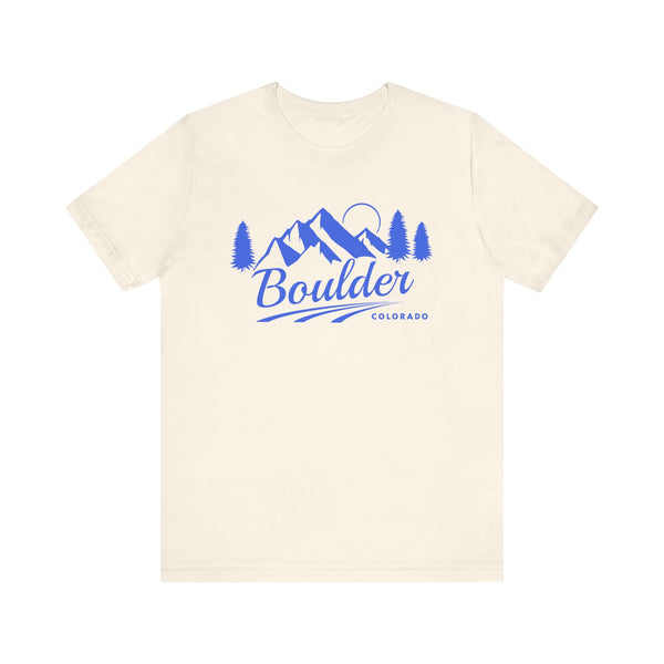 Boulder, Colorado T-Shirt - Retro Mountain Unisex Boulder Shirt