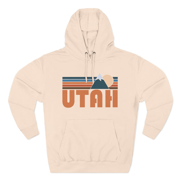 Utah Hoodie - Retro Mountain Unisex Sweatshirt