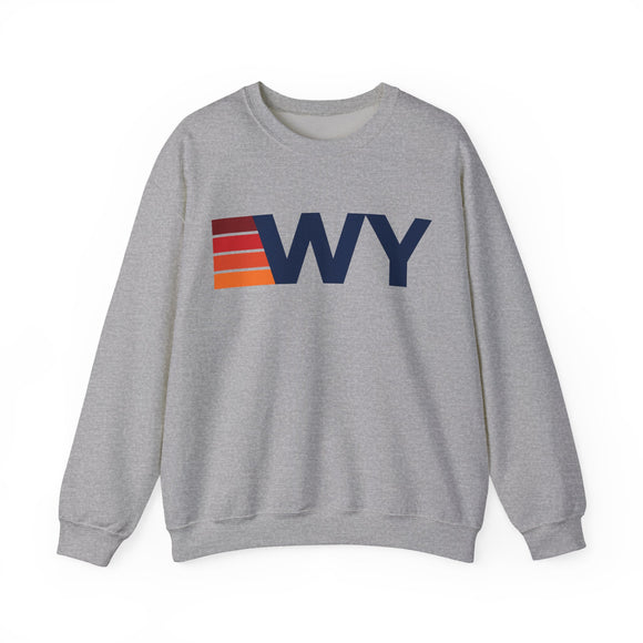Wyoming Retro Sweatshirt | Retro Stripes Wyoming