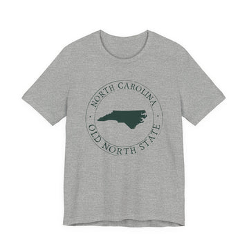 Buy athletic-heather North Carolina T-Shirt — State Graphic Tee