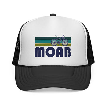Moab, Utah Retro Bike Trucker Hat - Vintage Style Moab Cap