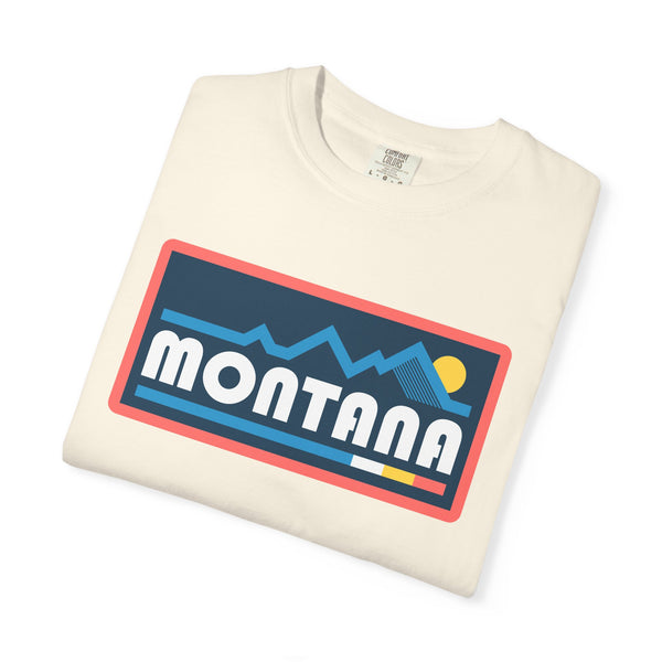 Montana Graphic Tee, Comfort Colors Retro Mountain Unisex T shirt
