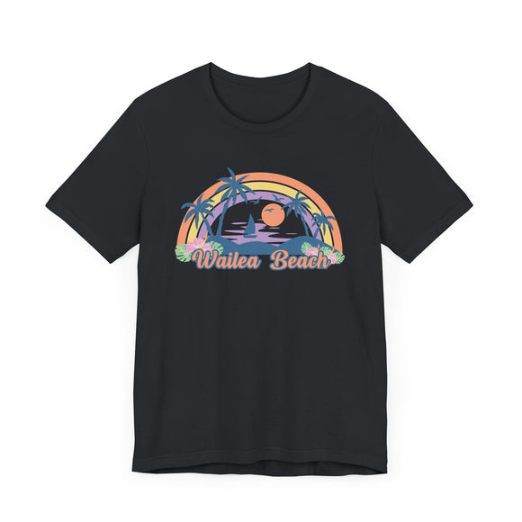 Wailea Beach, Hawaii T-Shirt - Retro Beach Unisex Wailea Beach Shirt