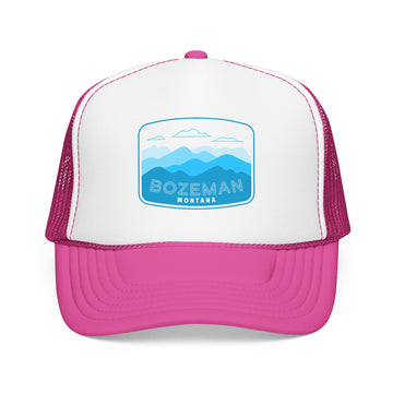 Bozeman, Montana Trucker Hat - Foam Mountain Cap - 0