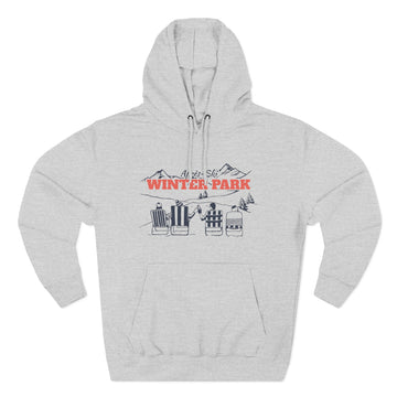 Premium Winter Park, Colorado Après-ski Hoodie - Unisex Sweatshirt - 0