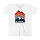 Wyoming Youth Shirt - Retro Mountain Wyoming Kid's T-Shirt-2