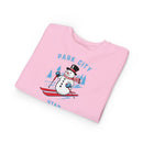 Park City, Utah Toddler Sweatshirt - Skiing Snowman Park City Toddler Crewneck Sweatshirt-16
