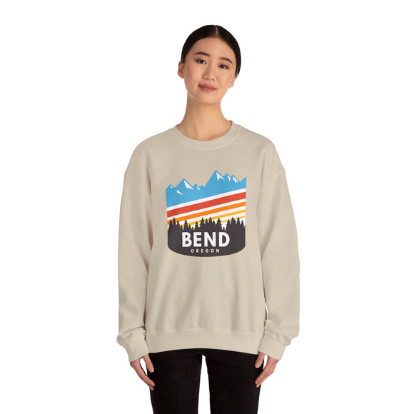 Bend, Oregon Sweatshirt - Unisex Retro Crewneck Bend Sweatshirt