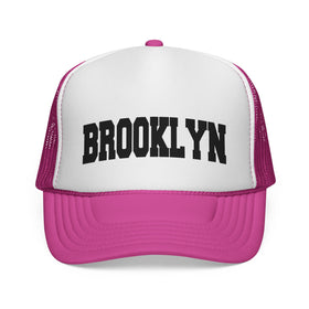 Buy pink Brooklyn, New York Collegiate Style Trucker Hat