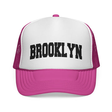Buy pink Brooklyn, New York Collegiate Style Trucker Hat
