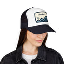 Alaska Retro Mountain Foam Trucker Hat — Vintage Snowflake-14