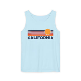 Buy chambray California Retro Sunstripe Tank Top | Comfort Colors - 100% Cotton