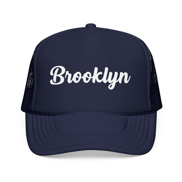 Brooklyn, New York Foam Trucker Hat, Mesh Back - 0