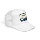 Alaska Retro Mountain Foam Trucker Hat — Vintage Snowflake-15
