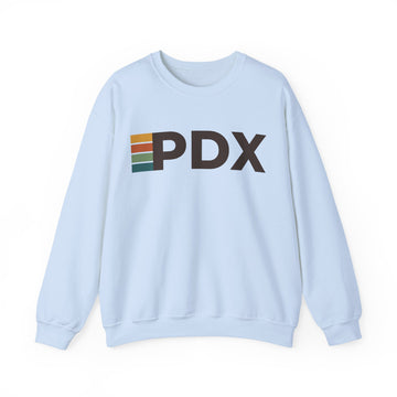 Buy light-blue Portland, Oregon PDX Retro Stripe Sweatshirt