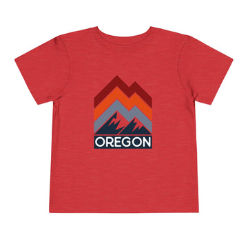 Buy heather-red Oregon Toddler T-Shirt - Retro Palm Tree Unisex Toddler Oregon Shirt