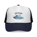 Chelan, Washington Wakeboard Boat Trucker Hat-2