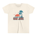 San Jose, California Youth Shirt - Retro Palm Tree San Jose Kid's T-Shirt-1