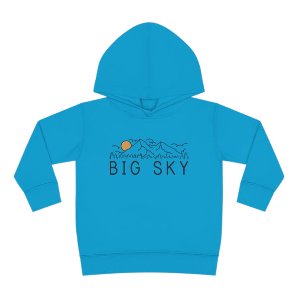 Big Sky, Montana Toddler Hoodie - Unisex Big Sky Toddler Sweatshirt