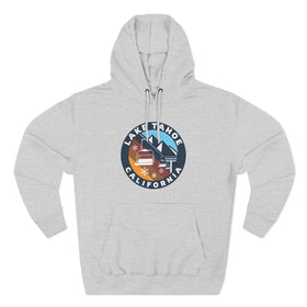 Premium Lake Tahoe, California Ski Lift Hoodie - 0