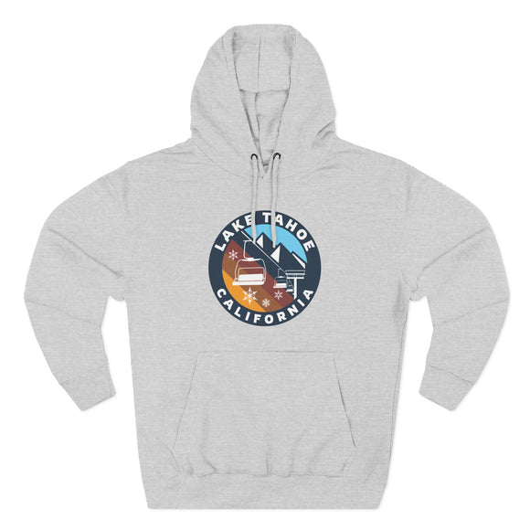 Premium Lake Tahoe, California Ski Lift Hoodie