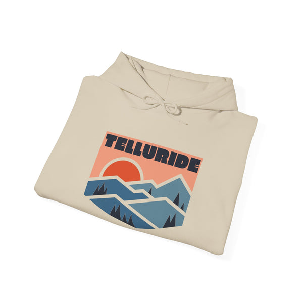 Telluride, Colorado Hoodie - Unisex Mountain Telluride Hoodie Graphic Sweatshirt
