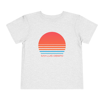 Buy athletic-heather San Luis Obispo, California Toddler T-Shirt - Retro 80s Toddler San Luis Obispo Shirt